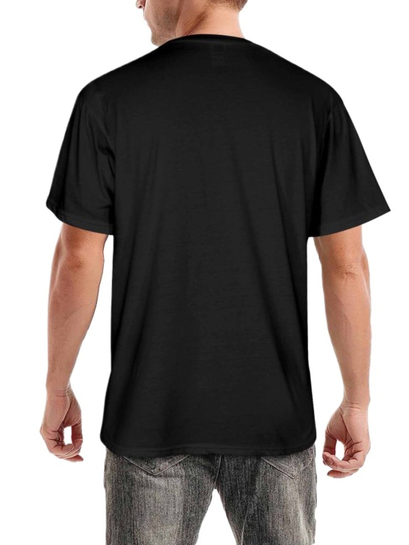 Patriotic MAGA T-Shirt for Men – Support President Trump Design – Black Cotton Tee