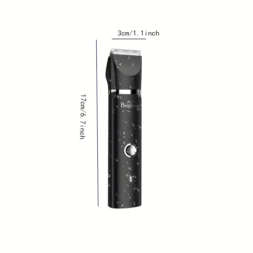 Electric Razor for Men, Wet/Dry Pubic Ball Nose Body Facial Shaver with LED Light, Body Hair Trimmer with Storage Bag, Womens Bikini Trimmer, Mens Grooming Kit