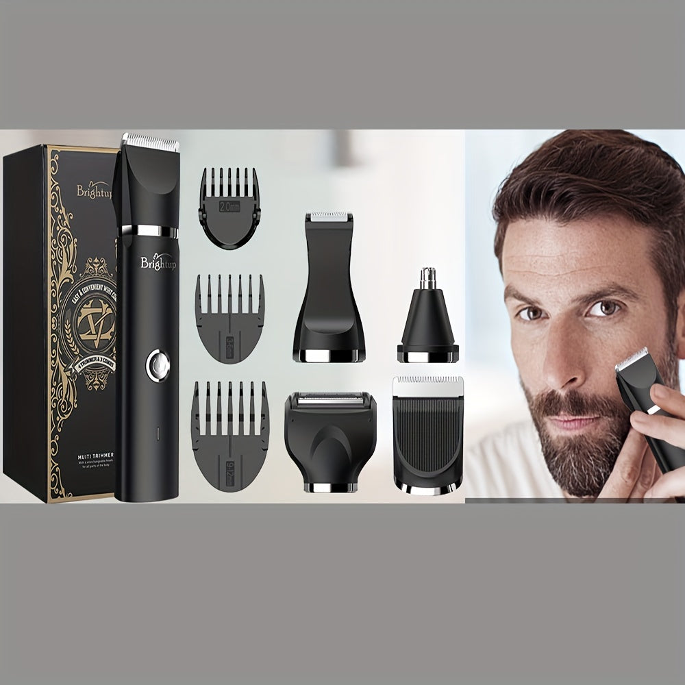 Electric Razor for Men, Wet/Dry Pubic Ball Nose Body Facial Shaver with LED Light, Body Hair Trimmer with Storage Bag, Womens Bikini Trimmer, Mens Grooming Kit