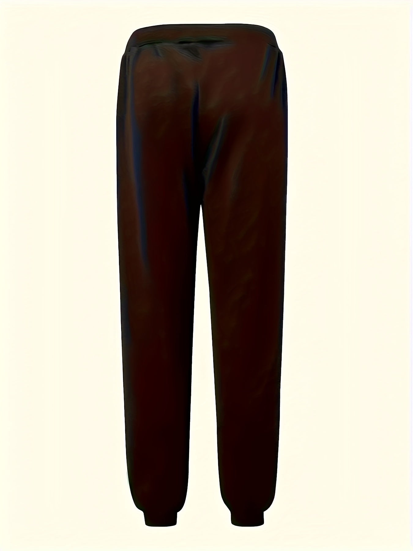 "New York" Print Tapered Joggers, Men's Casual Stretch Waist Drawstring Sweatpants For All Seasons