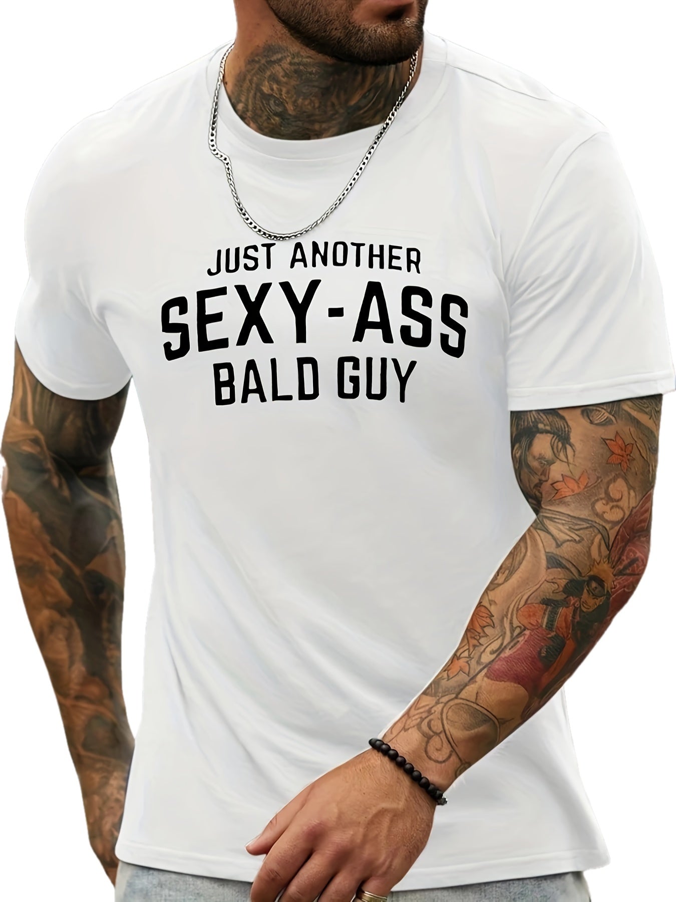 Men's Fashion Crew Neck Short Sleeve Sports T-Shirt - Comfortable, Versatile, and Sporty - Perfect for Summer, Spring, and as a Gift