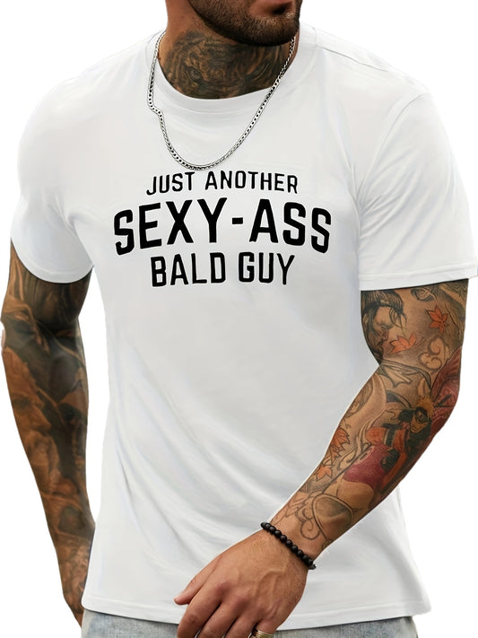 Men's Fashion Crew Neck Short Sleeve Sports T-Shirt - Comfortable, Versatile, and Sporty - Perfect for Summer, Spring, and as a Gift