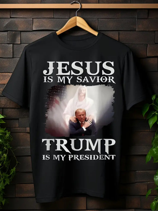 Optimized Product Title: "Trump Is My President" T-Shirt - 2024 Trump Voting Shirt - Arrested Shot Fight Shirt - Donald Trump For President - Make America Great Again - Take America Back - Cotton - Made in USA