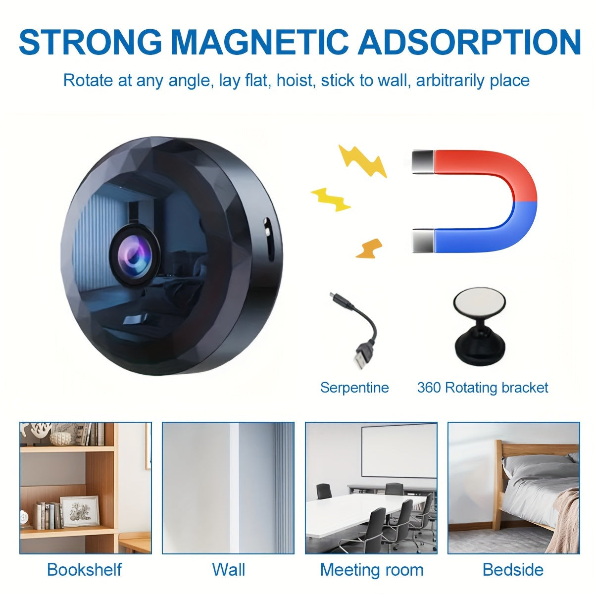 A11 Mini HD Camera - Night Vision, Motion Detection, Rechargeable Battery, Easy Installation, App Control, and Remote Monitoring