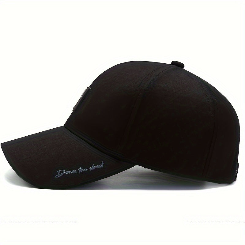 Stylish Letter Baseball Cap - Hats for Men and Women with Sun Protection for Outdoor Activities like Fishing, Mountaineering, and Hiking - Breathable, Adjustable, and Unisex Design
