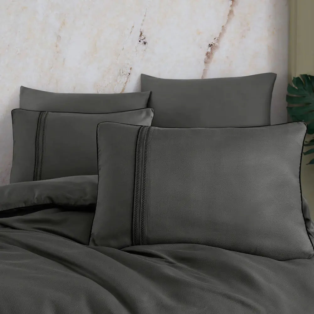 Hobby Modal Silk Double Bedlinen, Hard Coal