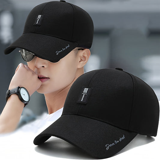 Stylish Letter Baseball Cap - Hats for Men and Women with Sun Protection for Outdoor Activities like Fishing, Mountaineering, and Hiking - Breathable, Adjustable, and Unisex Design
