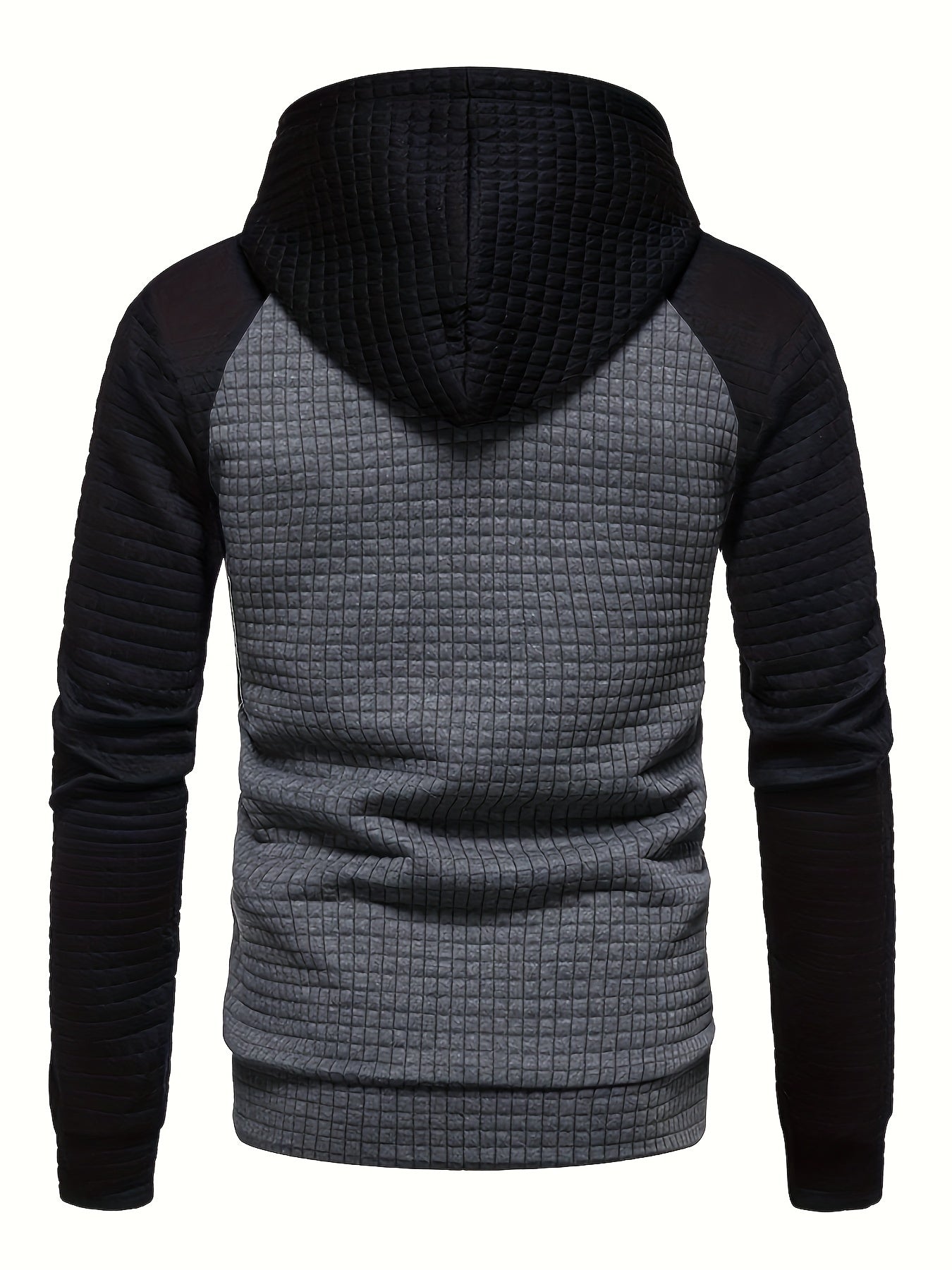 Stylish Color Block Waffle Hoodie - Fashion Hoodies for Men - Soft, Casual, Pullover Sweatshirt for Winter and Fall, Great Gift Idea