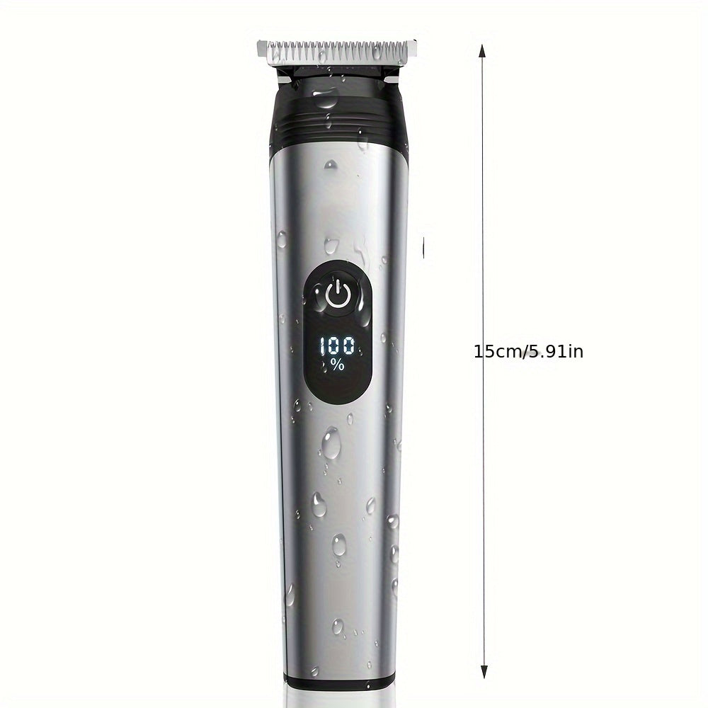 Precision 10-in-1 Grooming Kit - Cordless Electric Hair Clipper Set With Self-Sharpening Blades And Multifunctional Attachments
