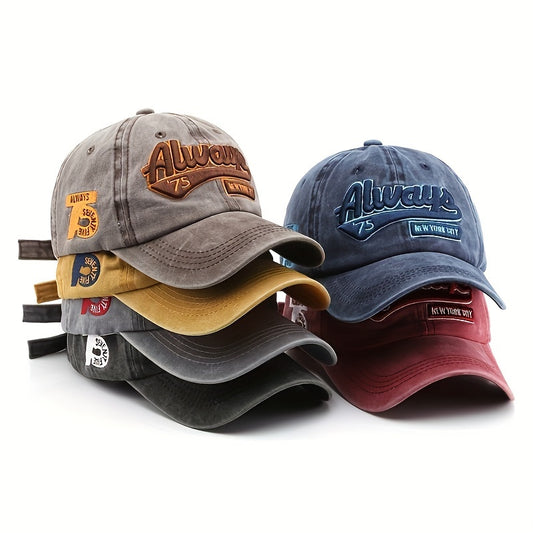 6pcs Stylish Embroidered Baseball Cap - Breathable, Sun Protective, Moisture-Wicking, Adjustable, Unisex Outdoor Hat for Hiking, Travel, Sports, and Everyday Wear - Perfect for Men and Women