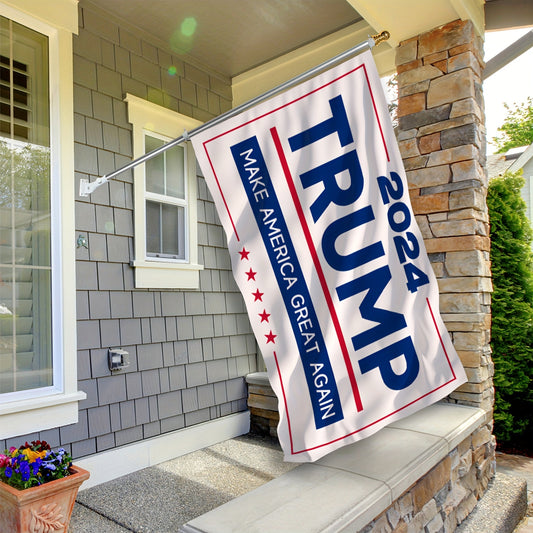 1pc, Trump 2024 Flag, 3x5Ft MAGA Flag Make America Great Again Banner Heavy Duty Polyester Vivid Color Trump Flags With 2 Brass Grommets UV Protection Fade Resistant President Flags For Room Outdoor